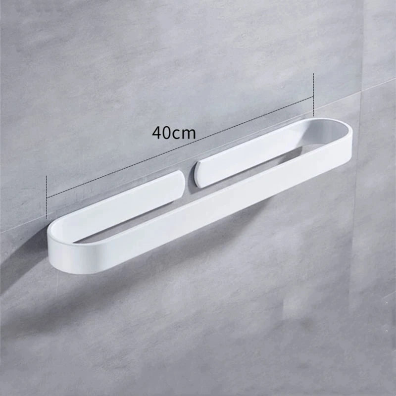 Kit Porte-Serviette Aluminium Blanc Sans Perçage
