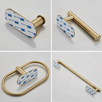 Accessoires Salle de Bain Sans Perçage à la Pièce, 4 Finitions