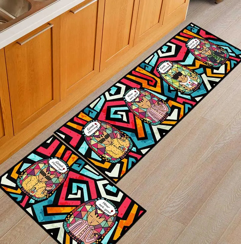 Tapis de Cuisine Antidérapant Imprimé, 13 Motifs, du 40 x 60 au 50 x 160 cm