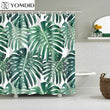 Rideau de Douche Feuillage Tropical Imperméable Polyester