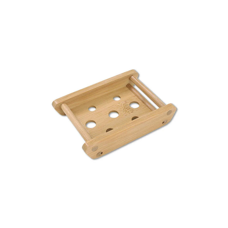 Porte-Savon en Bambou Égouttoir, Rond, Carré, Ovale ou Rectangulaire, 9 Modèles