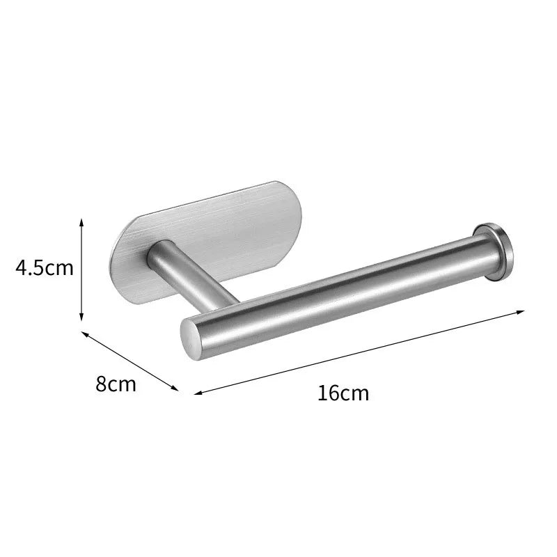Accessoires Salle de Bain Sans Perçage à la Pièce ou en Ensemble, 3 Finitions