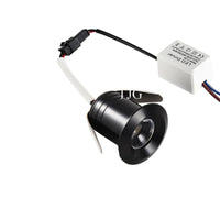 Mini Spot LED Encastrable Cuisine 1 ou 3 W, Ø 28 mm, Meuble et Vitrine