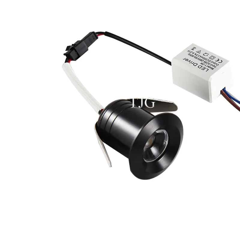 Mini Spot LED Encastrable Cuisine 1 ou 3 W, Ø 28 mm, Meuble et Vitrine