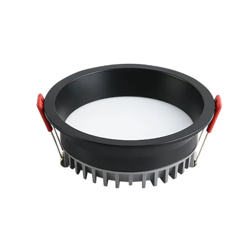 Spot LED Encastrable Cuisine COB Anti-Éblouissement, 7 à 24 W, Blanc ou Noir