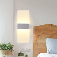 Applique Murale LED Acrylique Haut et Bas, 14 à 40 cm