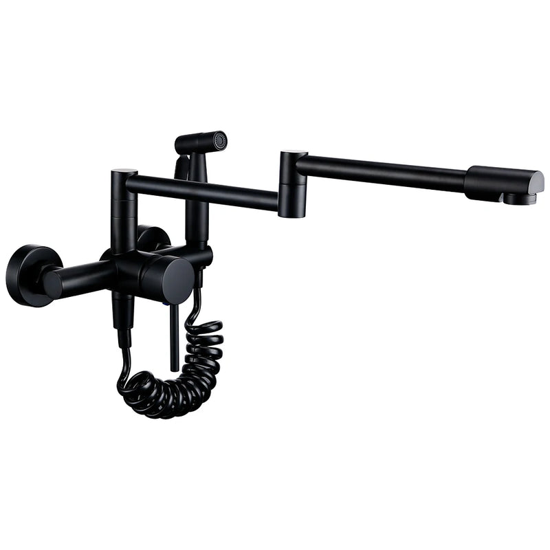 Robinet de Cuisine Mural Pont Double Articulation