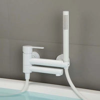 Mitigeur de Baignoire Mural Bec Pivotant avec Ensemble Douche