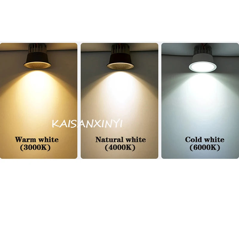 Mini Spot LED Encastrable Cuisine COB Anti-Éblouissement, Ø 40 ou 50 mm, 3 ou 5 W
