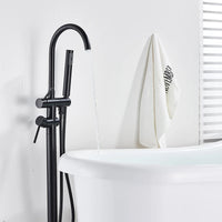 Robinet Baignoire sur Pied en Laiton avec Douchette 115 cm