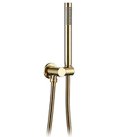 Pommeau de Douche Baguette Laiton, Sortie Murale et Flexible, 6 Finitions
