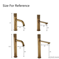 Mitigeur Lavabo Bronze Antique à Poser Laiton