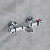 Mitigeur Thermostatique Douche ou Bain-Douche Mural Chromé, 4 Modèles