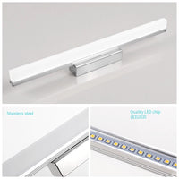 Applique LED Miroir Salle de Bain Inox 40 à 110 cm
