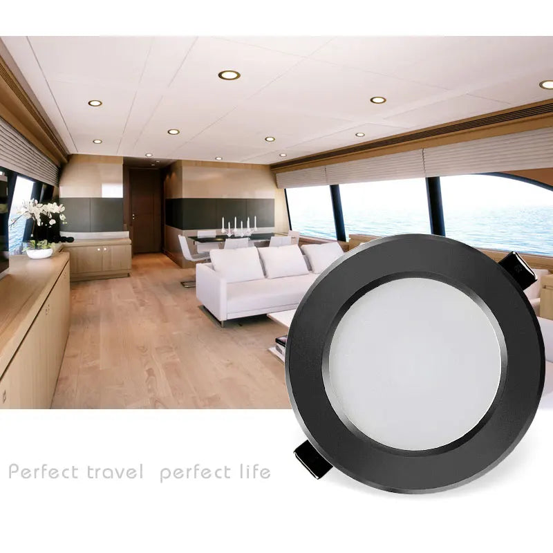 Spot LED Encastrable Noir 12 V, 5 à 15 W, Ø 92 à 113 mm