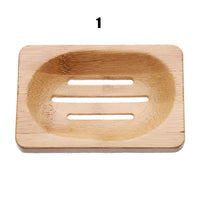 Porte-Savon en Bambou Égouttoir, Rond, Carré, Ovale ou Rectangulaire, 9 Modèles