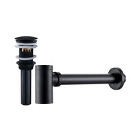 Siphon Lavabo Bouteille Clic-Clac Bronze Brossé ou Chrome