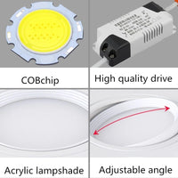 Downlight LED Cuisine Encastré Carré Double Anti-Éblouissement