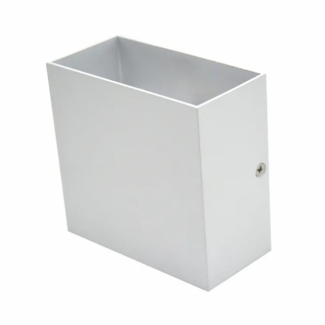 Applique Murale LED Cube Aluminium, Noire ou Blanche, 10 cm, 6 W
