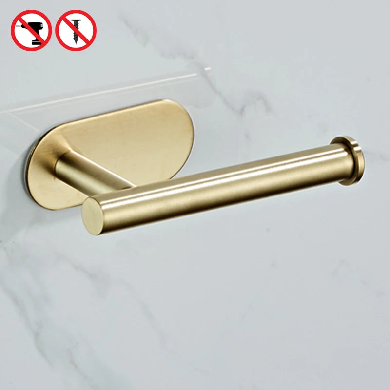 Accessoires Salle de Bain Sans Perçage à la Pièce, 4 Finitions
