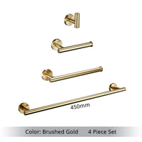 Accessoires Salle de Bain Inox à la Pièce ou en Kit 4 Pièces, 4 Finitions