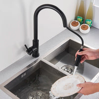 Mitigeur de Cuisine Tactile à Capteur Noir Extractible