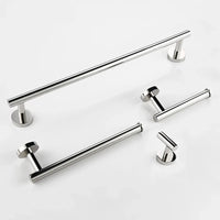 Accessoires Salle de Bain Inox 4 Pièces Support Mural