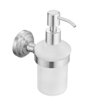 Distributeur de Savon Mural Inox Brossé, Flacon Dépoli Rond ou Carré