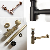 Siphon Lavabo Bouteille Clic-Clac Avec ou Sans Trop-Plein