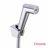 Douchette WC Kit Complet Chromé, Noir ou Nickel Brossé avec Flexible