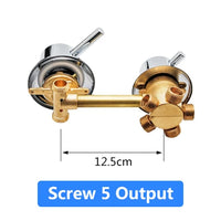 Mitigeur Douche Laiton 2 à 5 Sorties Entraxe 10 ou 12,5 cm