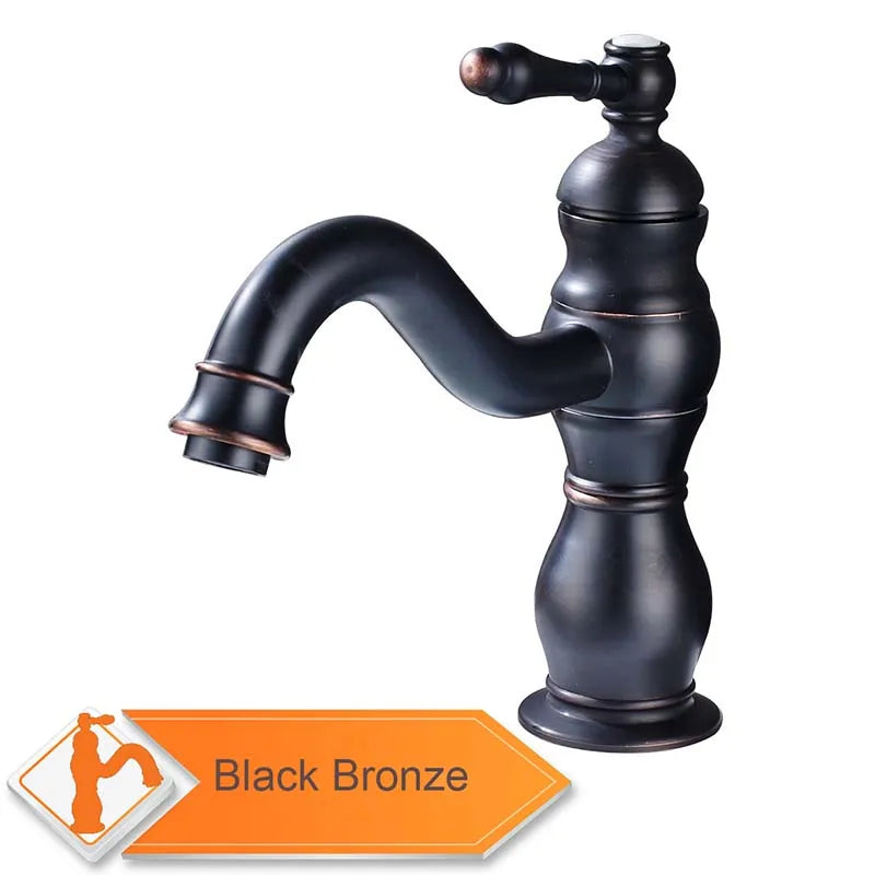 Mitigeur de Lavabo à Poser Bec Long Poignée Unique