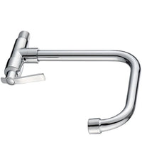 Robinet de Cuisine Mural Eau Froide Chromé, Bec Haut ou Long Orientable