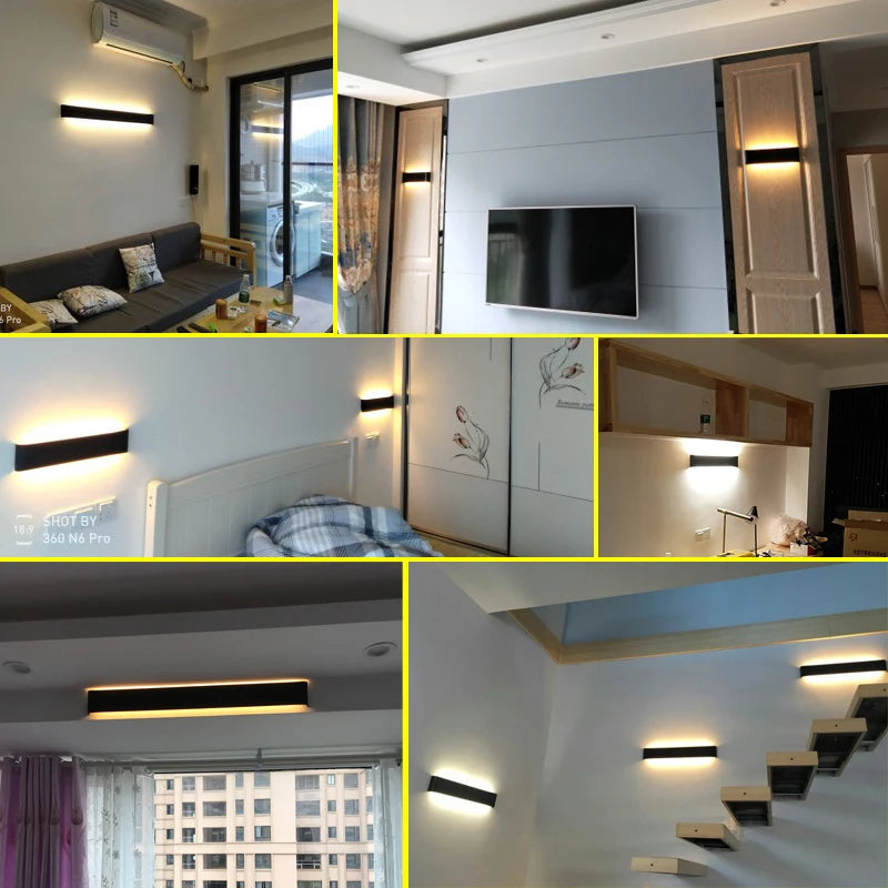 Applique LED Miroir Rectangulaire Compacte 16/31/46 cm