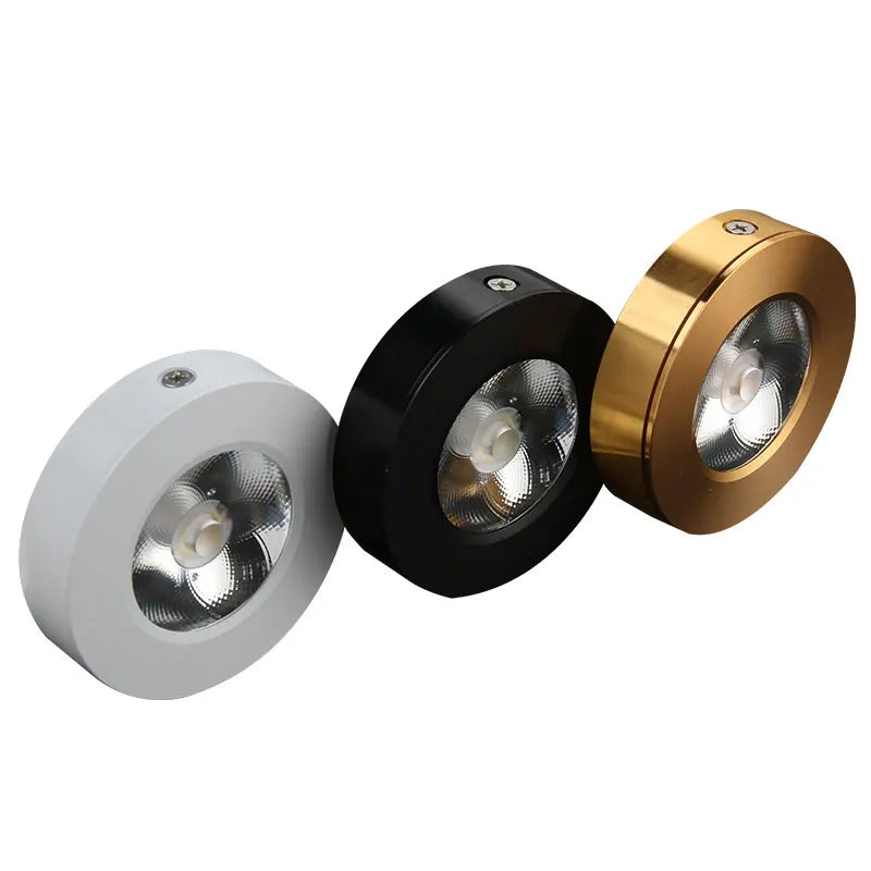 Mini Downlight LED Cuisine Ultra-Plat Doré Noir Blanc
