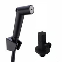 Douchette WC Kit Complet Chromé, Noir ou Nickel Brossé avec Flexible