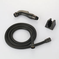 Douchette WC Bronze Huilé Kit ABS avec Flexible Inox 1,5 m et Support