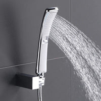 Barre de Douche avec Pommeau à Main Cascade Ronde