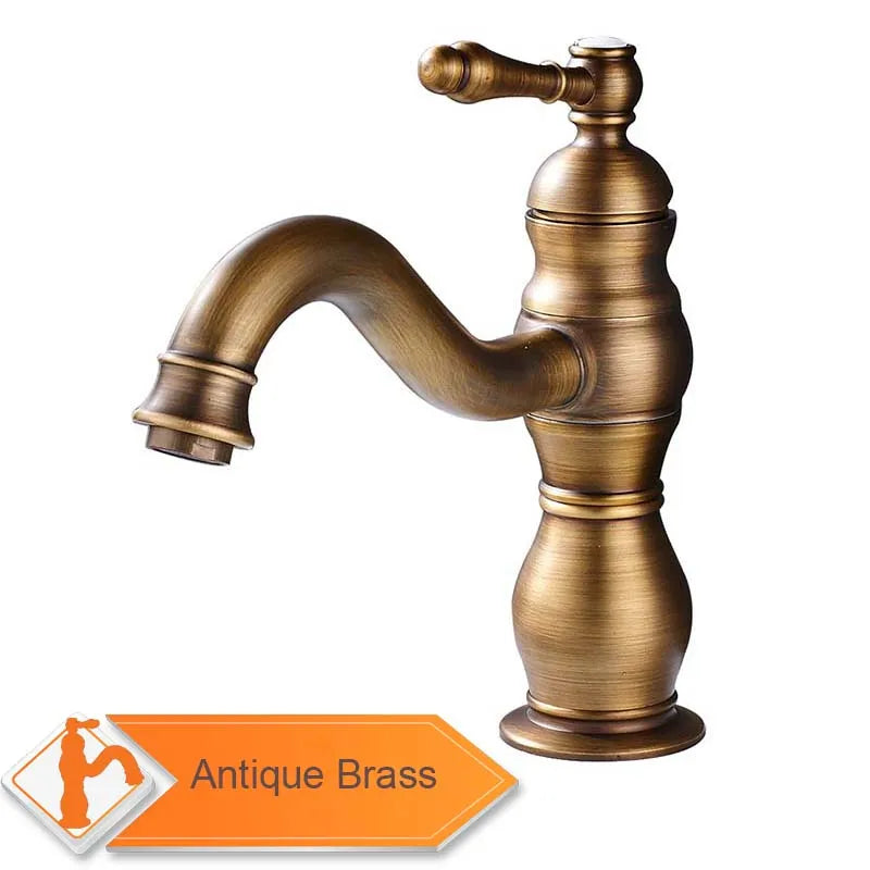 Mitigeur de Lavabo à Poser Bec Long Poignée Unique