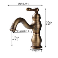 Mitigeur de Lavabo à Poser Bec Long Poignée Unique