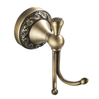 Ensemble d'Accessoires de Salle de Bain Bronze Antique avec Étagère