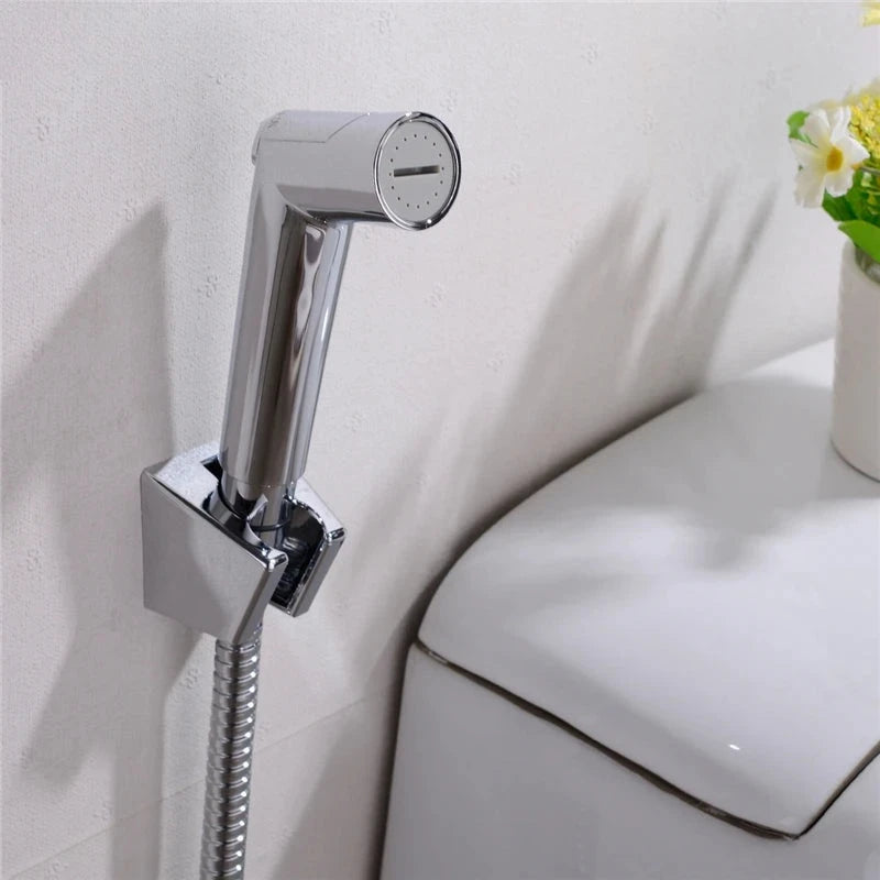 Douchette WC Kit Complet Chromé, Noir ou Nickel Brossé avec Flexible