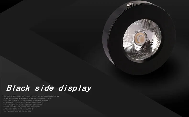 Mini Downlight LED Cuisine Ultra-Plat Doré Noir Blanc