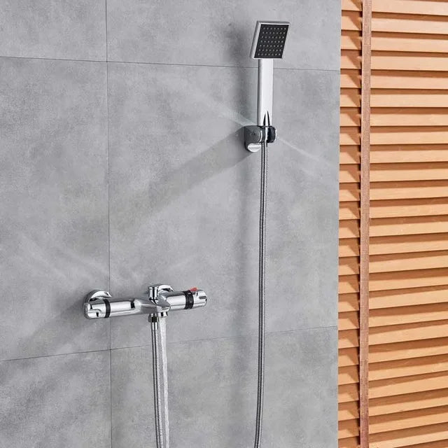 Mitigeur de Douche Thermostatique Chromé Ensemble Complet