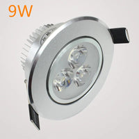 Spot LED Encastrable Dimmable 6 à 21 W, Argent, Ø 83 ou 106 mm