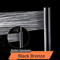 Robinet de Baignoire Cascade LED Bronze Noir 5 Pièces
