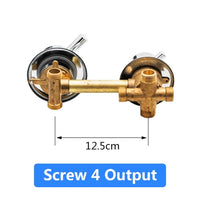 Mitigeur Douche Laiton 2 à 5 Sorties Entraxe 10 ou 12,5 cm