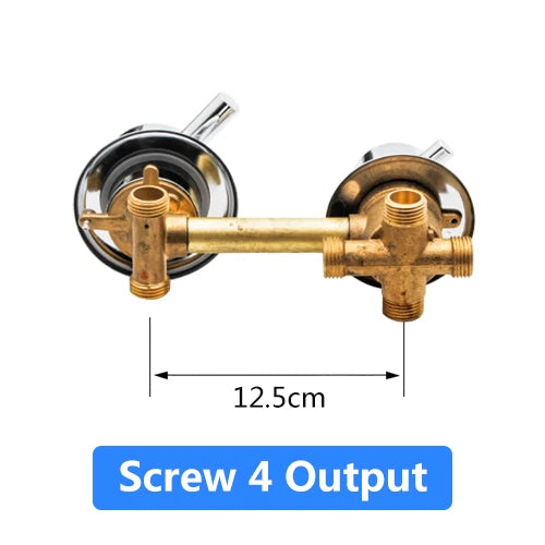 Mitigeur Douche Laiton 2 à 5 Sorties Entraxe 10 ou 12,5 cm