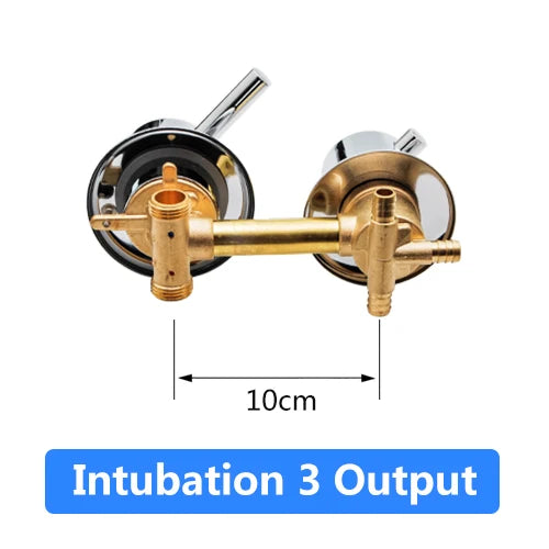 Mitigeur Douche Laiton 2 à 5 Sorties Entraxe 10 ou 12,5 cm