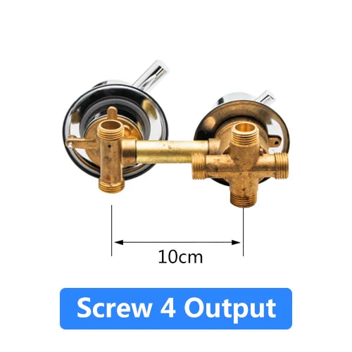 Mitigeur Douche Laiton 2 à 5 Sorties Entraxe 10 ou 12,5 cm